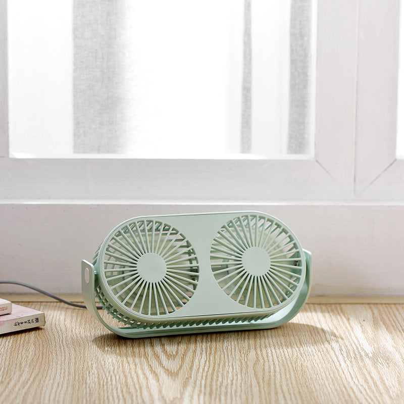 Dual-Head Portable Desk Fan Kalsten