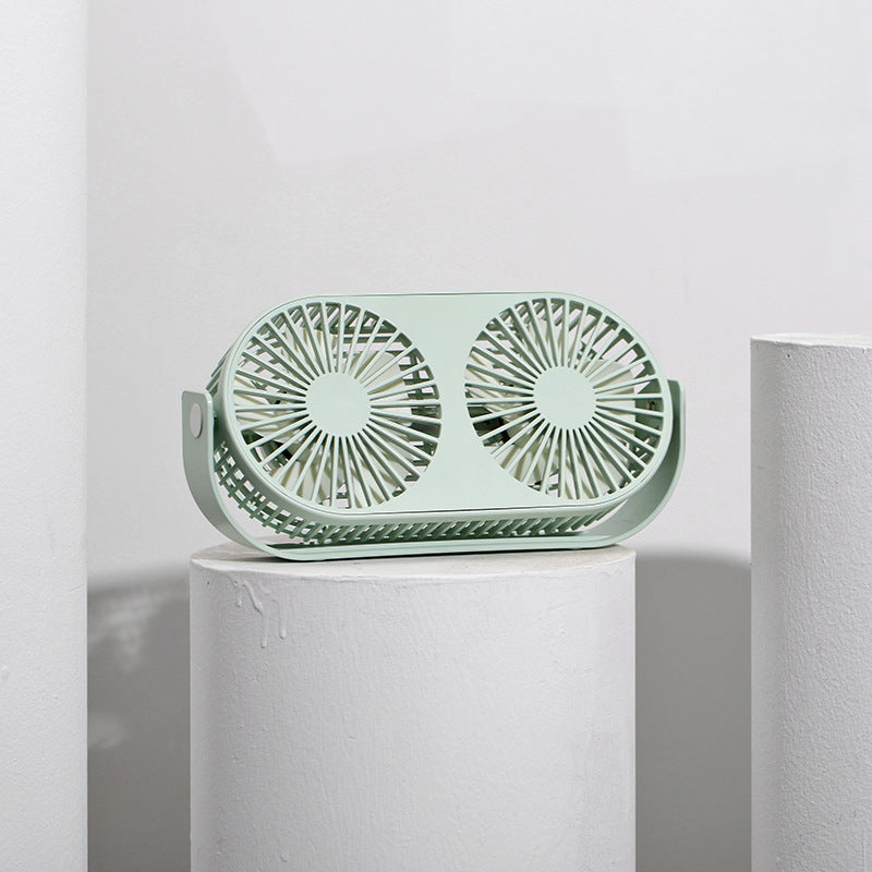 Dual-Head Portable Desk Fan Kalsten