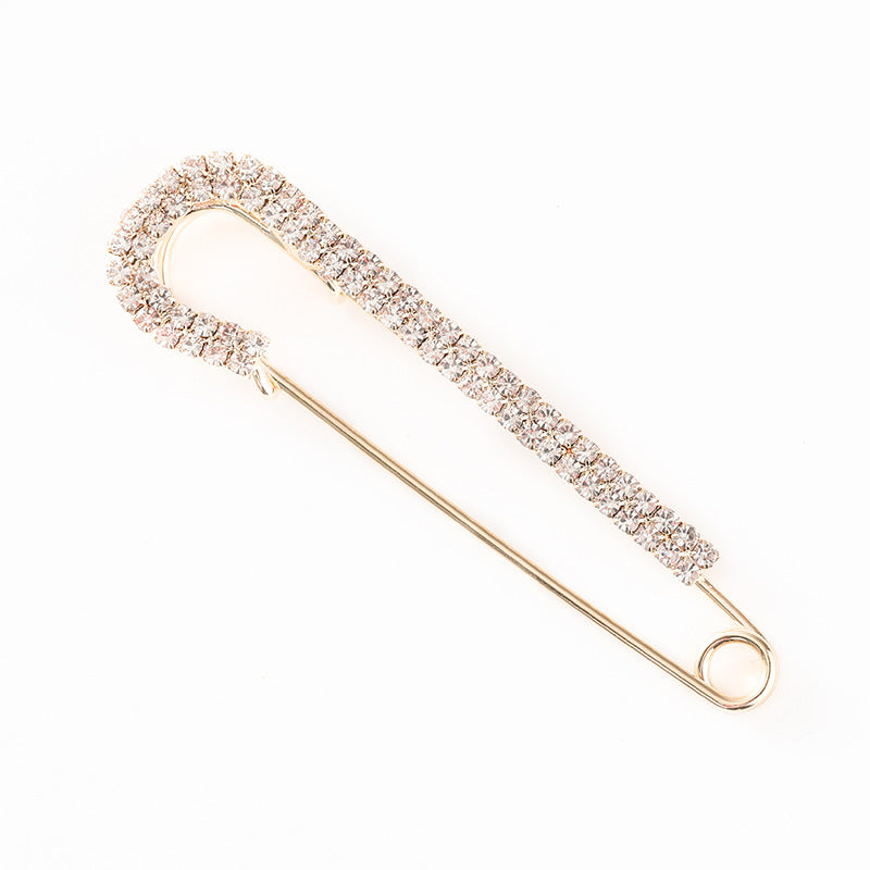Premium Crystal Embellished Safety Pin Kalsten