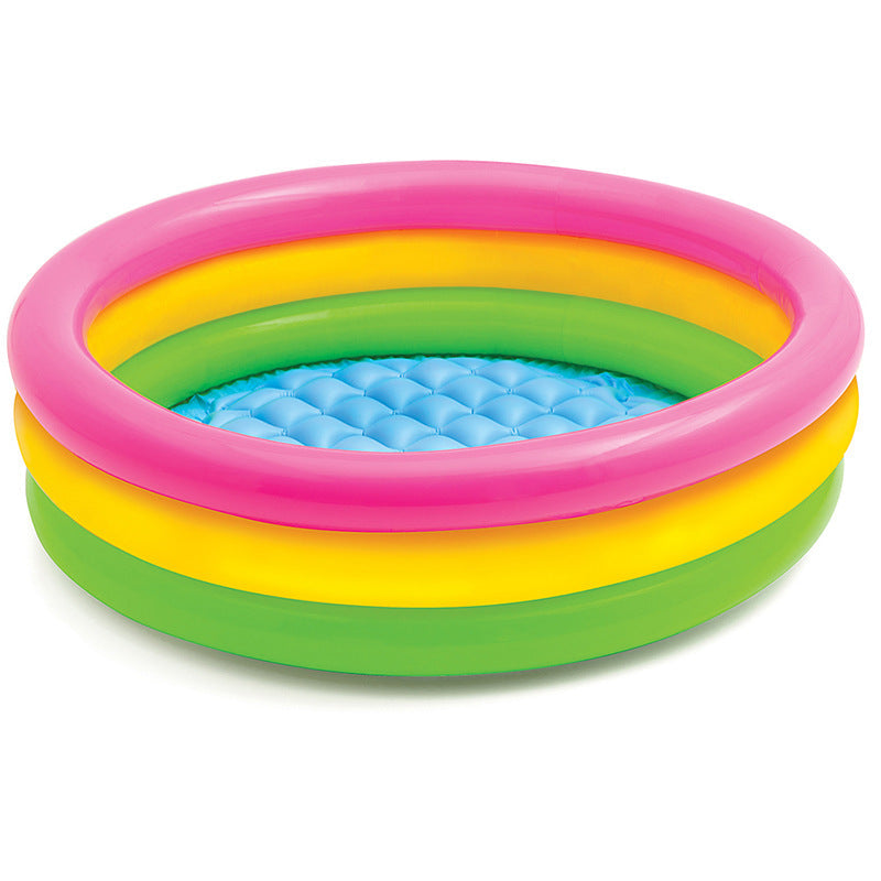 Women Inflatable Children's Pool with Cheerful Animal Motif Kalsten