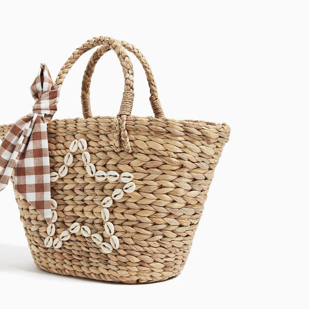 Trendy Basket Bag with Decorative Tied Belt Kalsten