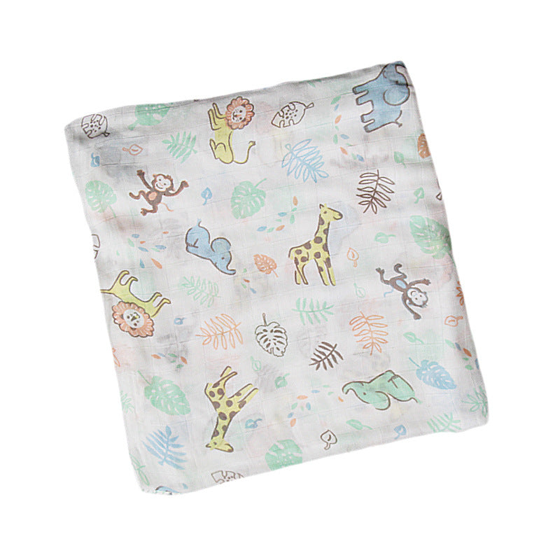 Organic Cotton Dinosaur Print Muslin Swaddle kalsten