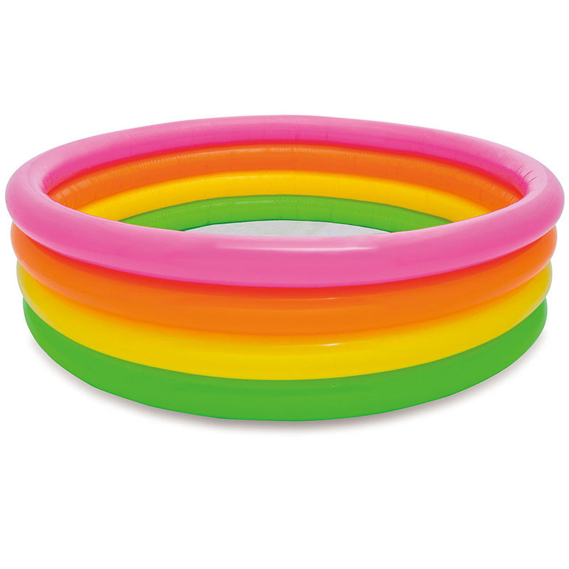 Women Inflatable Children's Pool with Cheerful Animal Motif Kalsten