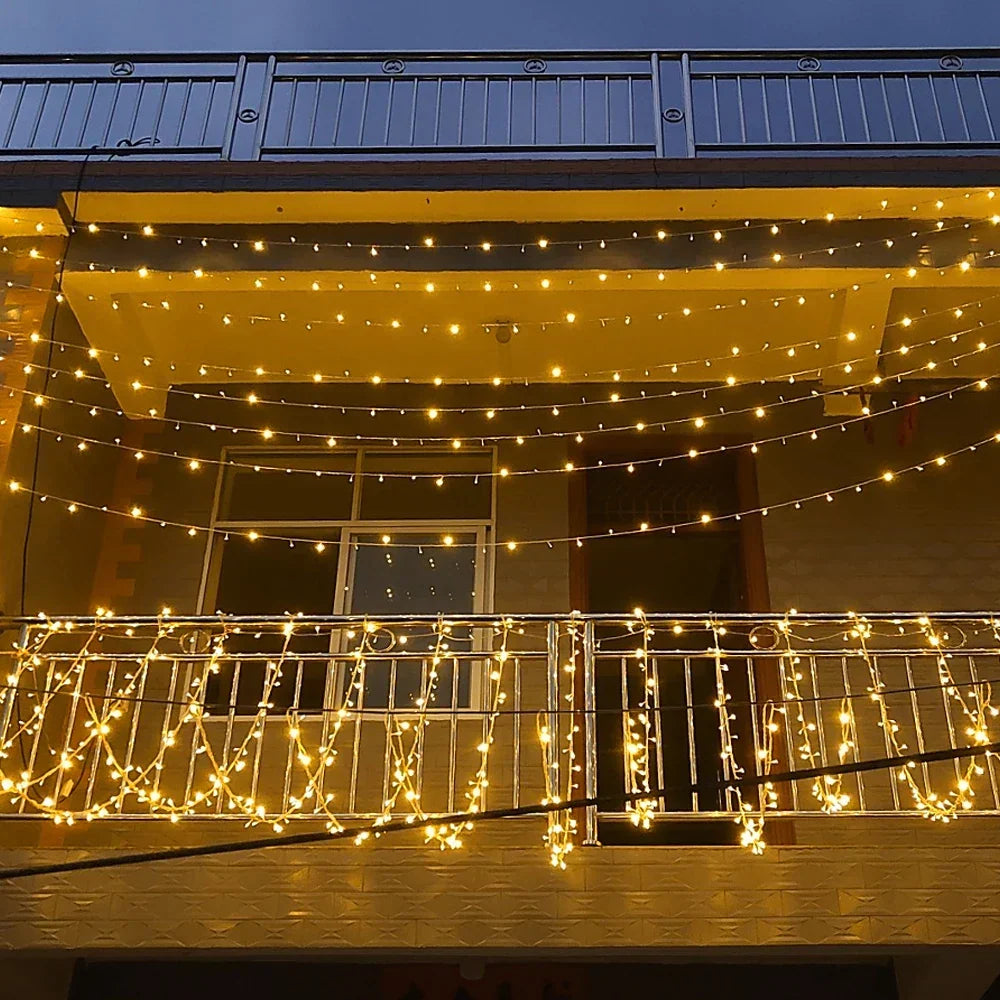 LED curtain light for outdoors – Waterproof fairy lights for garden, balcony, and terrace | Kalsten