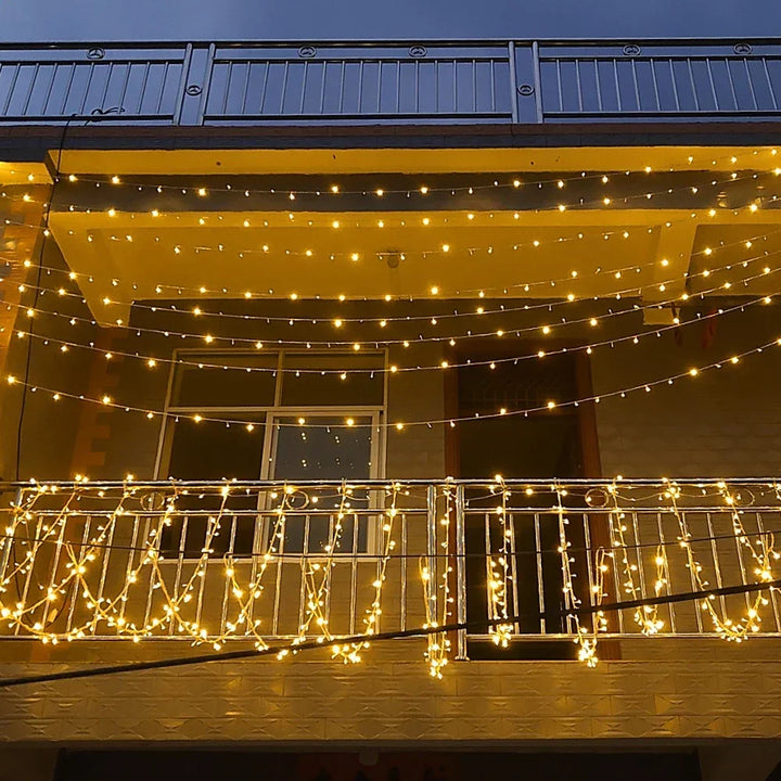 LED curtain light for outdoors – Waterproof fairy lights for garden, balcony, and terrace | Kalsten