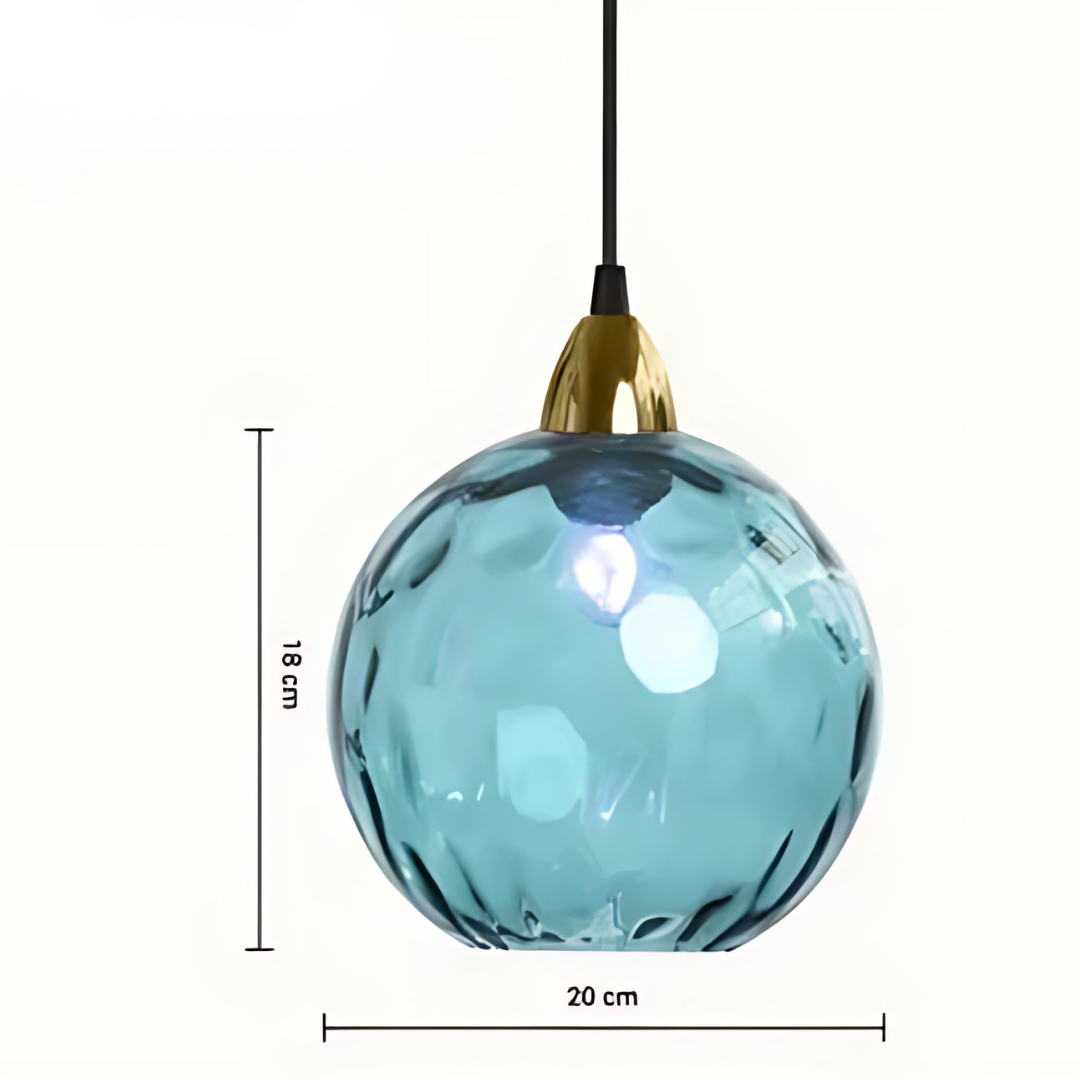 Elegant Glass Sphere Pendant Lamp for Luxury Interiors Kalsten