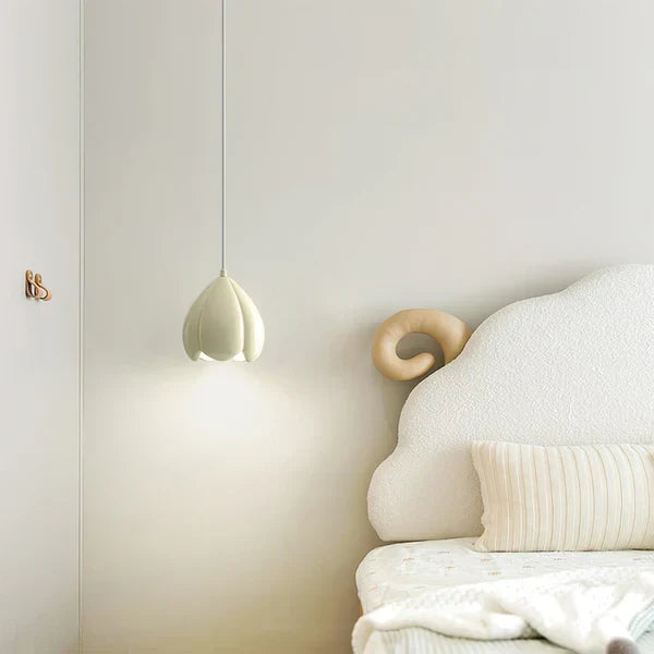French Style Creamy Hanging Lamp Rustic Nature-Inspired Design Pendant Light | Kalsten