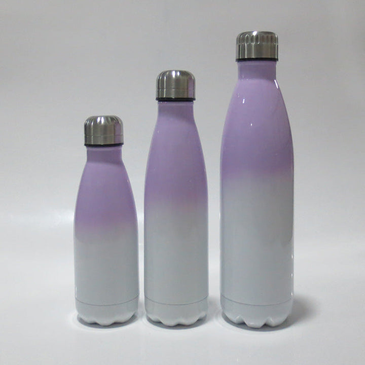 Ladies stainless steel insulated bottle with innovative grip surface Kalsten