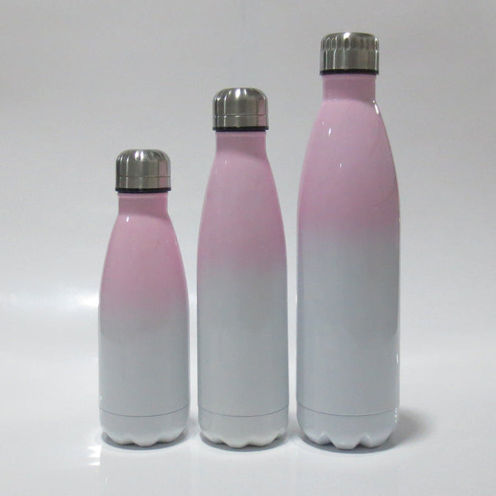 Ladies stainless steel insulated bottle with innovative grip surface Kalsten