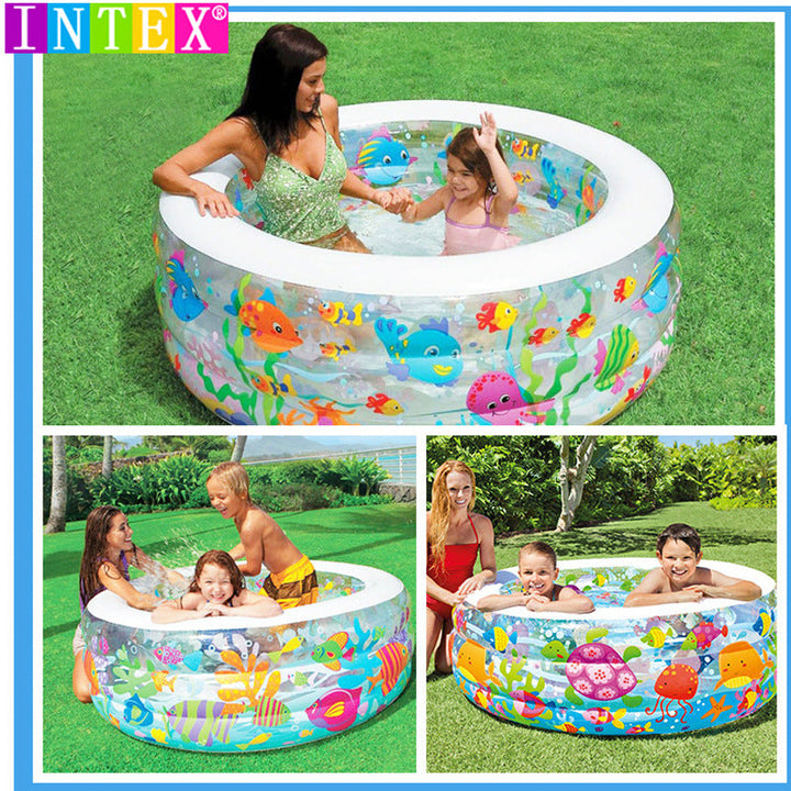 Women Inflatable Children's Pool with Cheerful Animal Motif Kalsten
