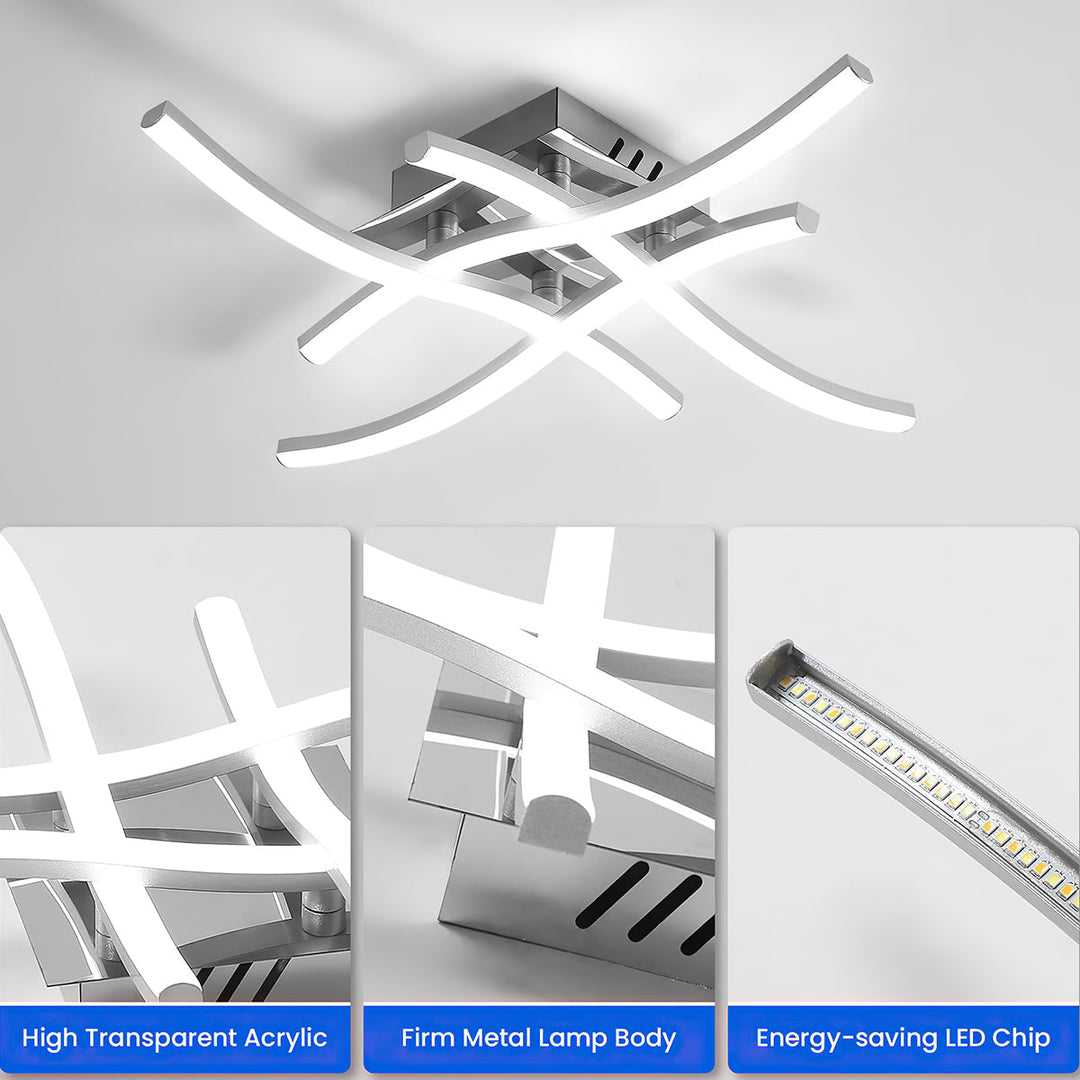 Modern Aluminum LED Ceiling Light Kalsten