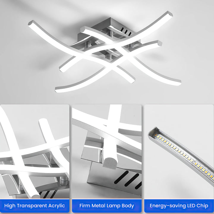 Modern Aluminum LED Ceiling Light Kalsten