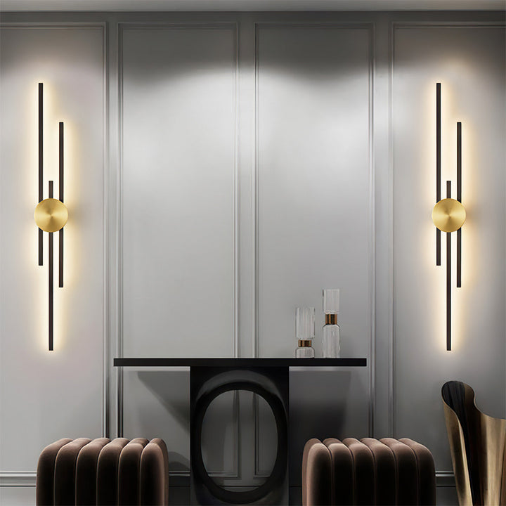 Vertical LED Iron Wall Lamp Kalsten