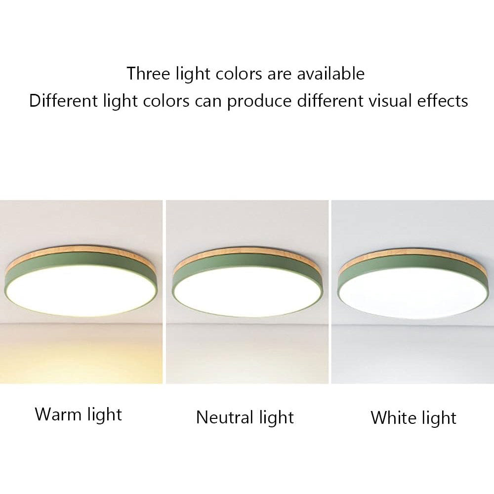 Wood LED Recessed Ceiling Light Kalsten