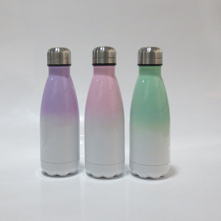 Ladies stainless steel insulated bottle with innovative grip surface Kalsten