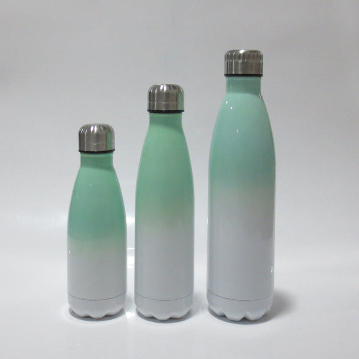 Ladies stainless steel insulated bottle with innovative grip surface Kalsten