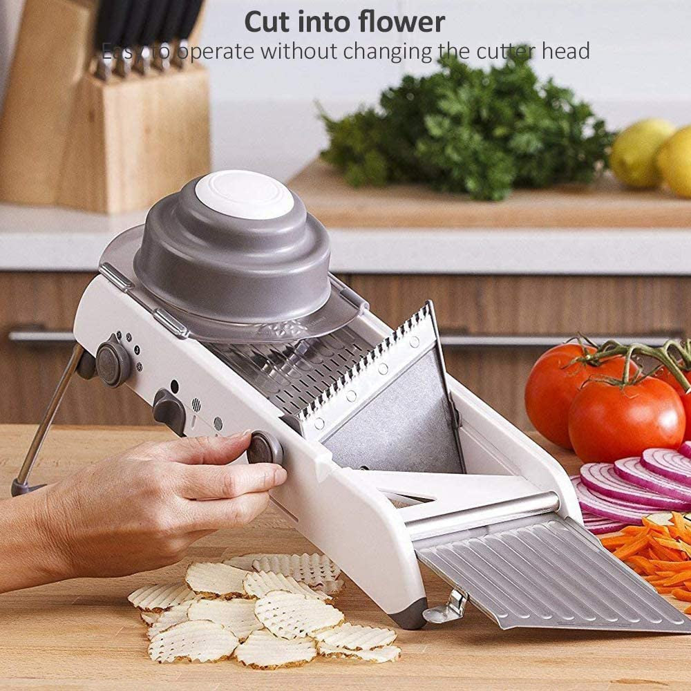 Kalsten | ProSlice Mandoline Vegetable Slicer – Adjustable Stainless Steel Blades for Precision Cutting