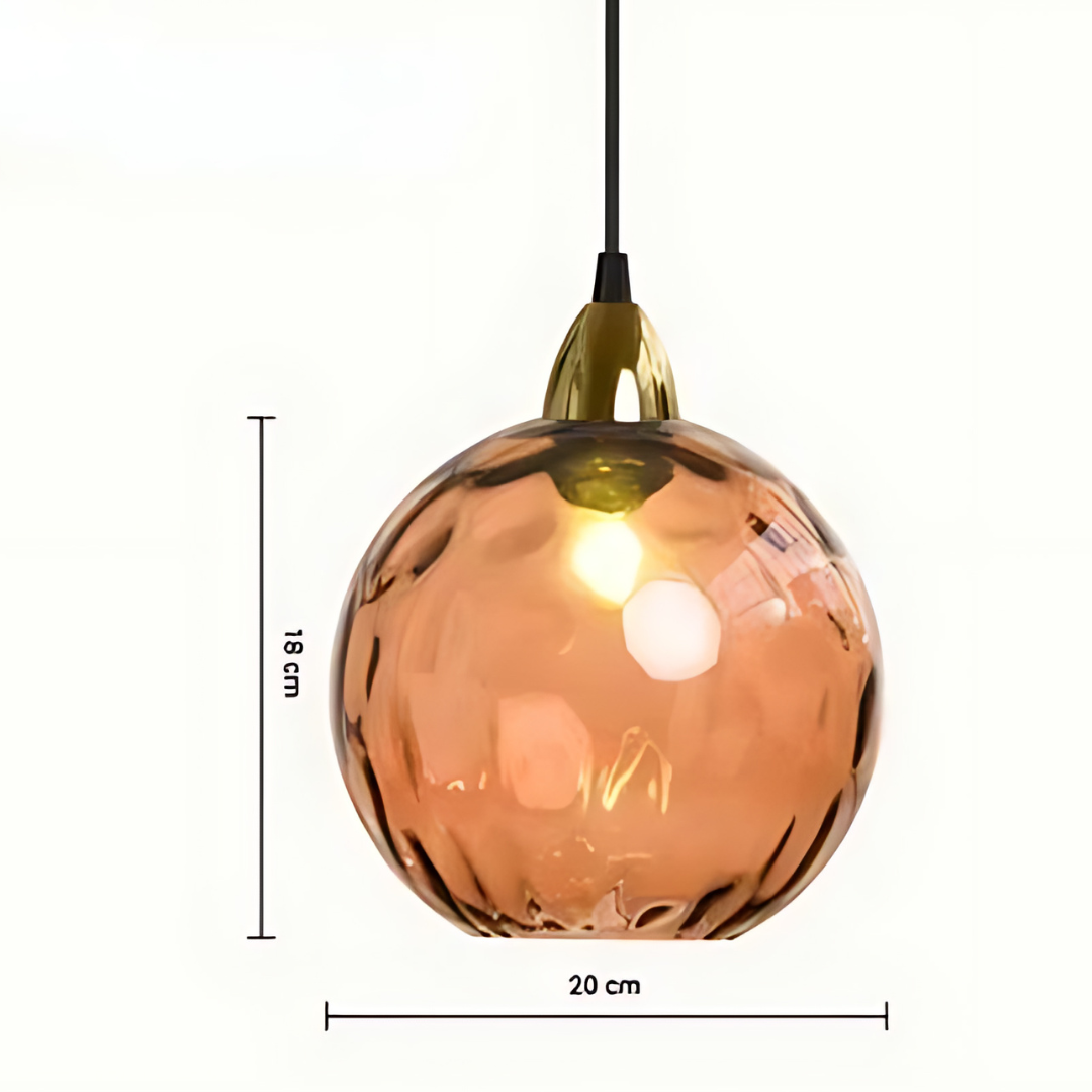 Elegant Glass Sphere Pendant Lamp for Luxury Interiors Kalsten