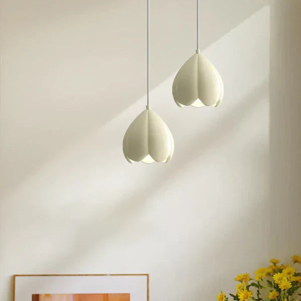 French Style Creamy Hanging Lamp Rustic Nature-Inspired Design Pendant Light | Kalsten