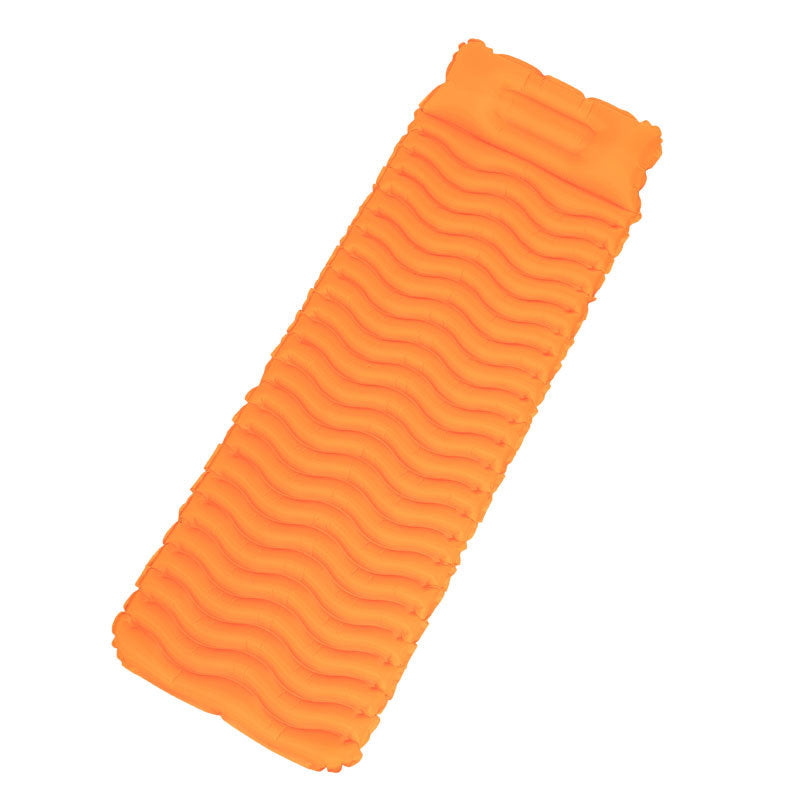 lightweight inflatable camping sleeping pad with integrated pillow and hex-grid air cells Kalsten