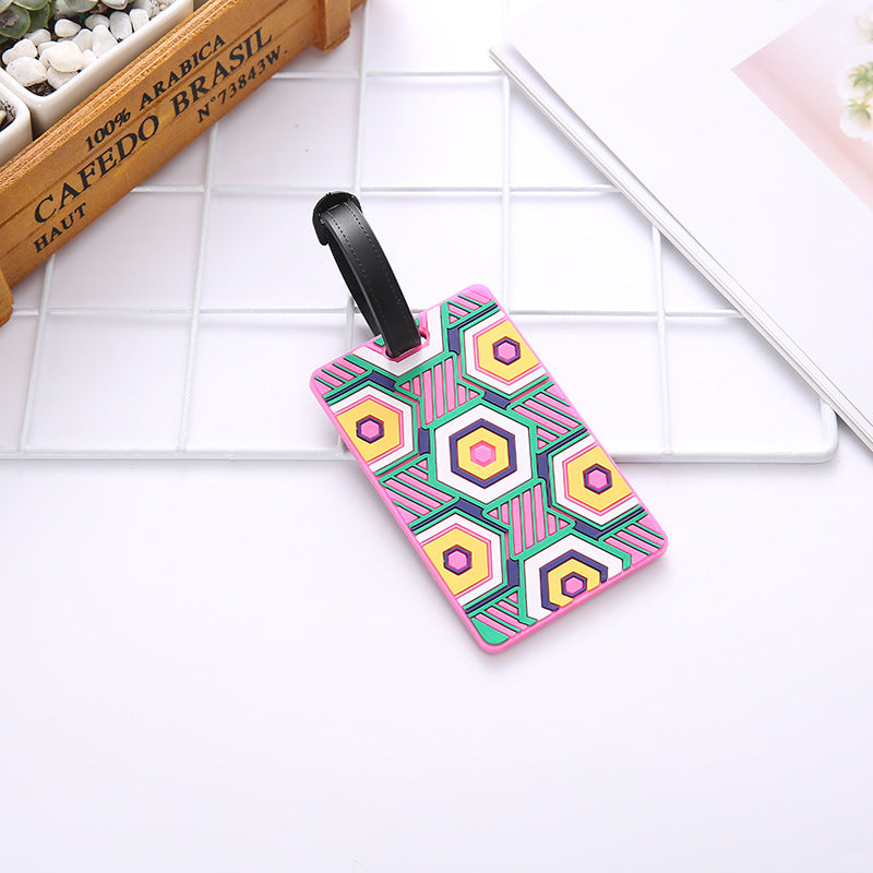 Unisex Geometric Pattern Travel Luggage Tag Kalsten