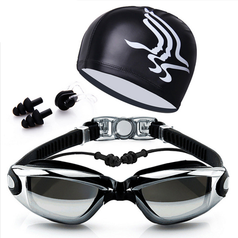 Swimming set with comfortable swimming goggles and trendy swimming cap Kalsten