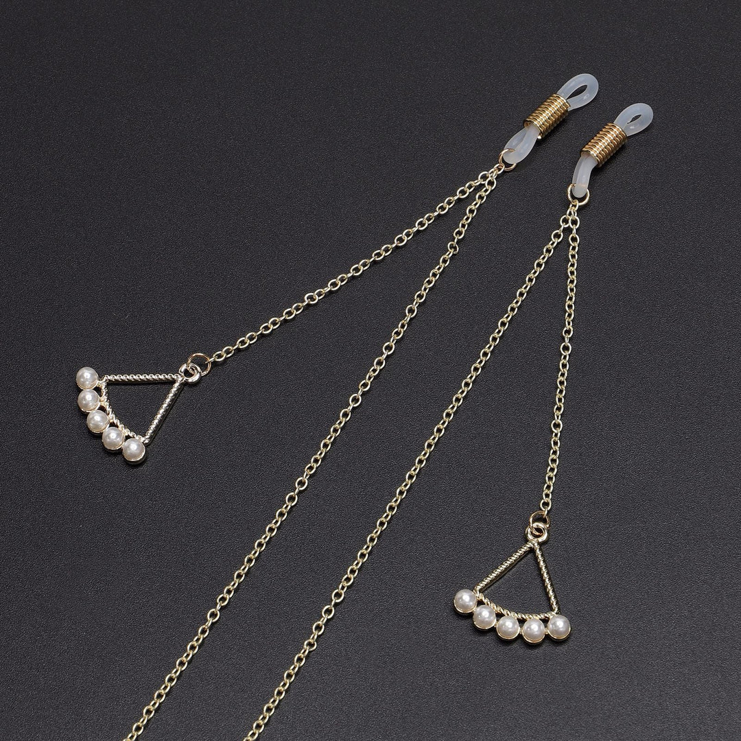 Elegant Triangle-Shaped Eyewear Chain Kalsten