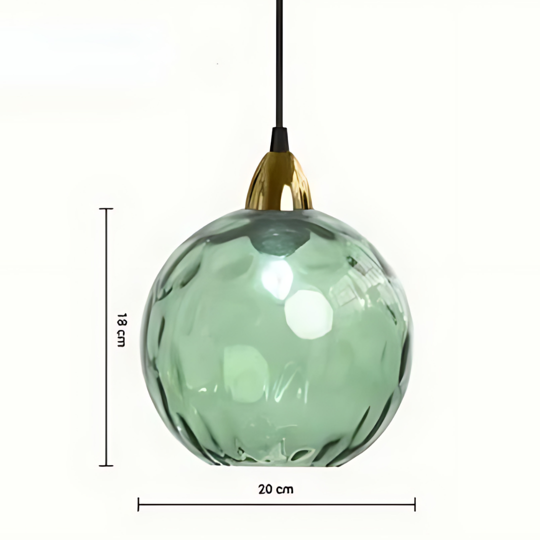 Elegant Glass Sphere Pendant Lamp for Luxury Interiors Kalsten