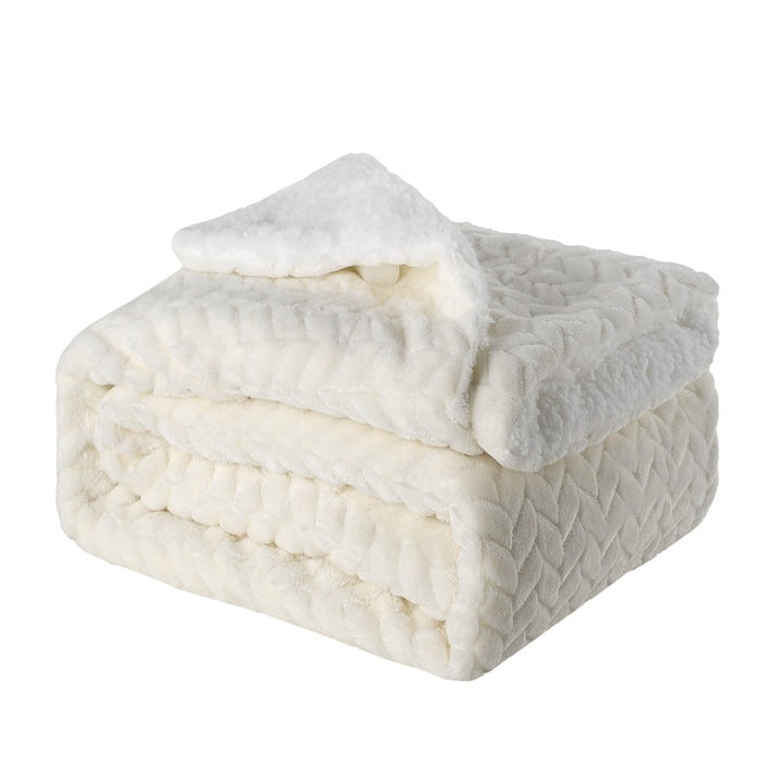Women's cozy and warm fleece blanket with high collar Kalsten