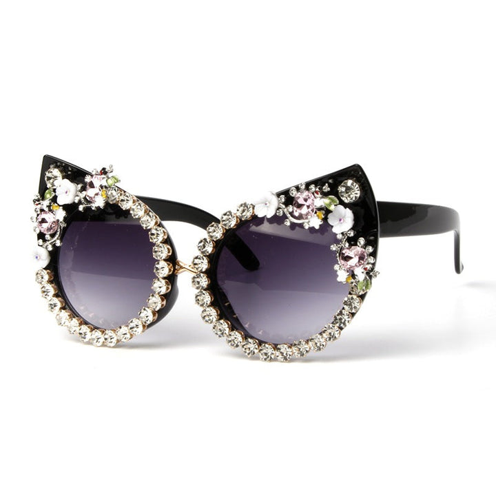 Women's Cat-Eye Sunglasses with Sparkling Gemstones Kalsten