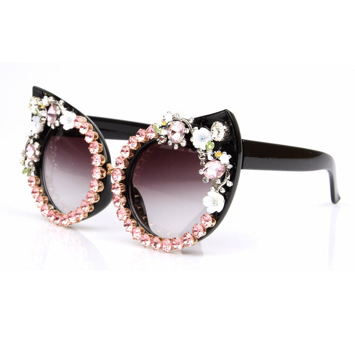 Women's Cat-Eye Sunglasses with Sparkling Gemstones Kalsten