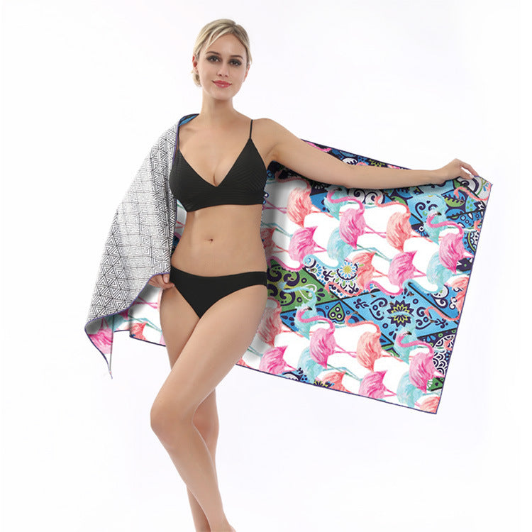 Beach towel with creative floral design Kalsten