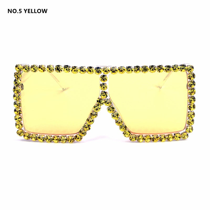 Women's oversized sunglasses with sparkly crystal frame Kalsten
