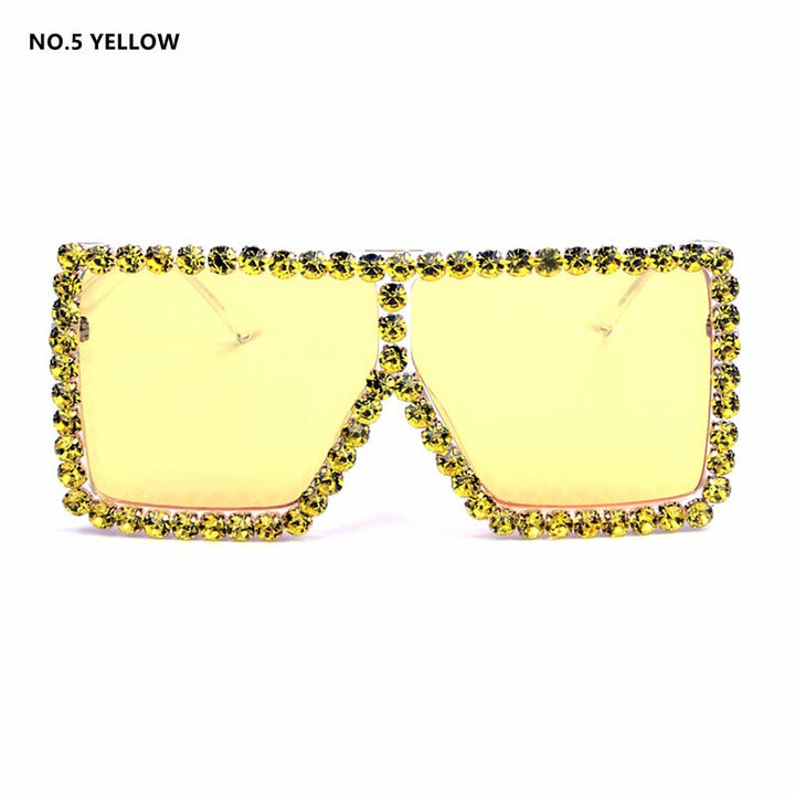 Women's oversized sunglasses with sparkly crystal frame Kalsten