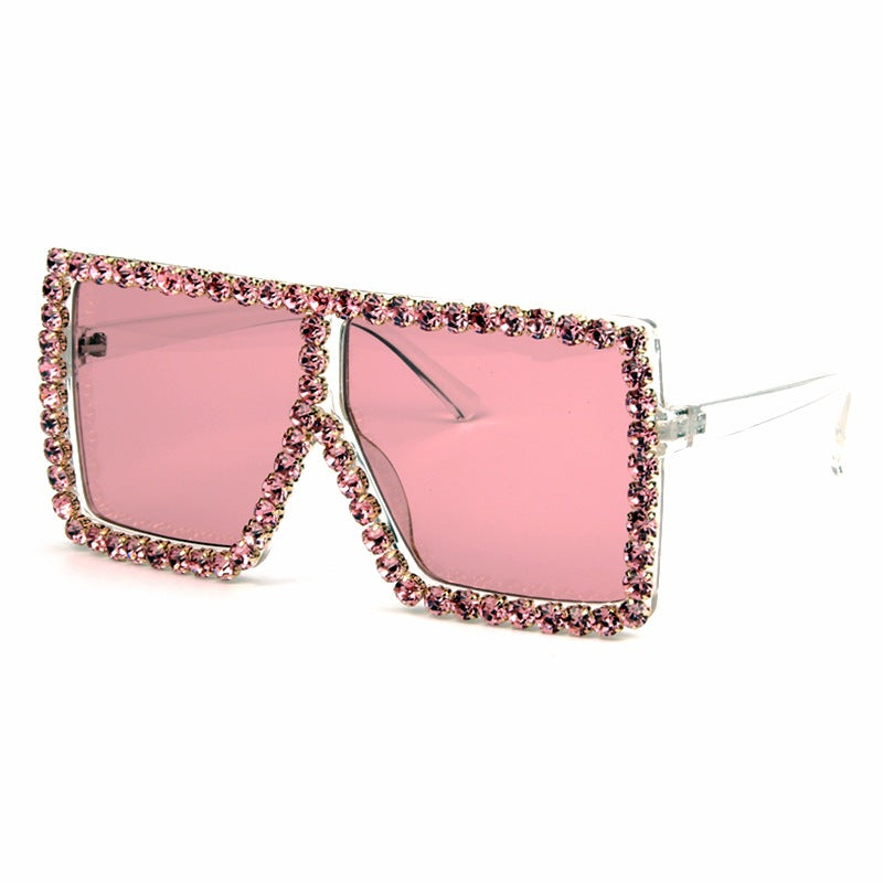 Women's oversized sunglasses with sparkly crystal frame Kalsten