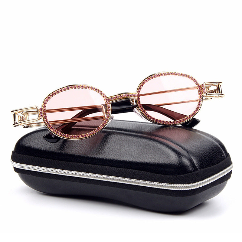 Women's feminine designer sunglasses with extravagant frame Kalsten