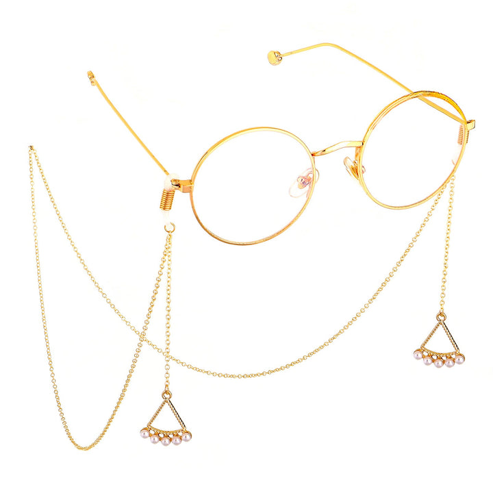 Elegant Triangle-Shaped Eyewear Chain Kalsten