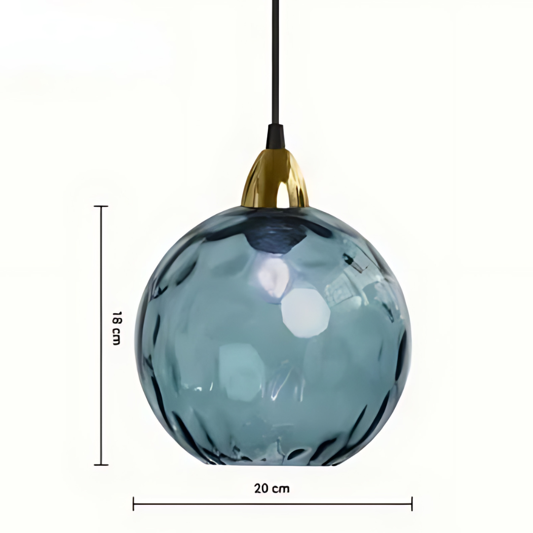Elegant Glass Sphere Pendant Lamp for Luxury Interiors Kalsten