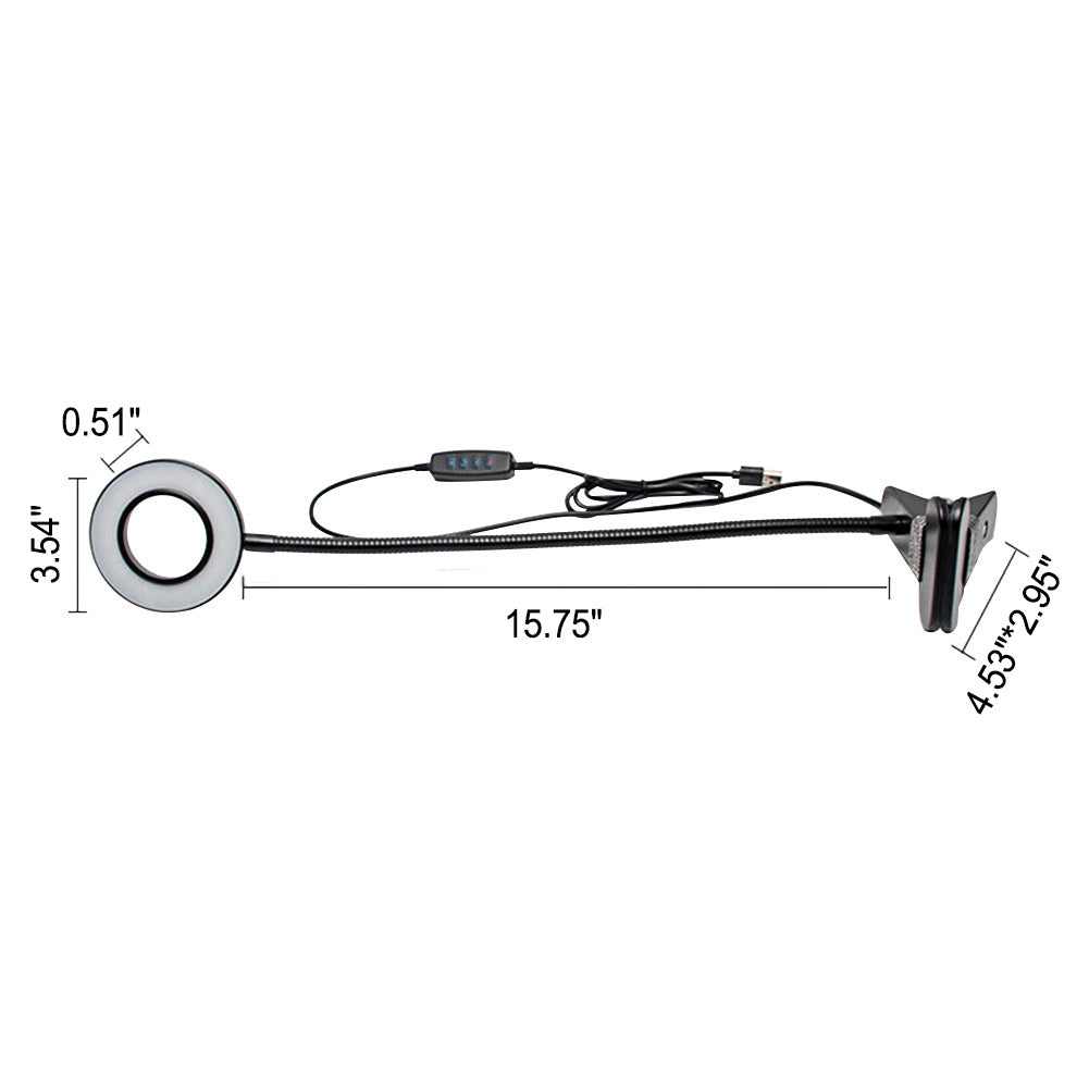 Creative simple USB pants button LED reading clip desk lamp | Kalsten