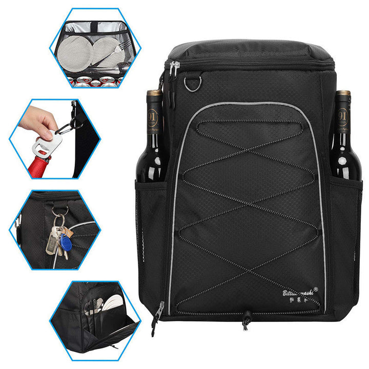 Unisex cool backpack with insulated interior compartment, flexible carrying comfort, and organized front pocket Kalsten