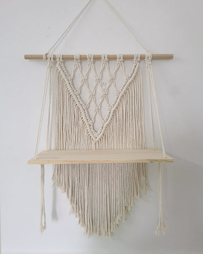 Wall-Mounted Macramé Shelf Acalora