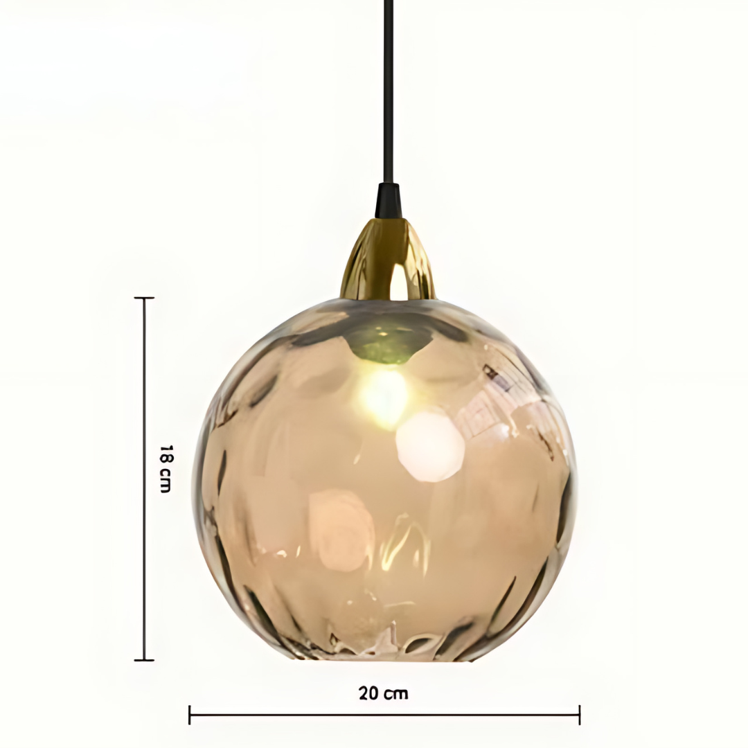 Elegant Glass Sphere Pendant Lamp for Luxury Interiors Kalsten