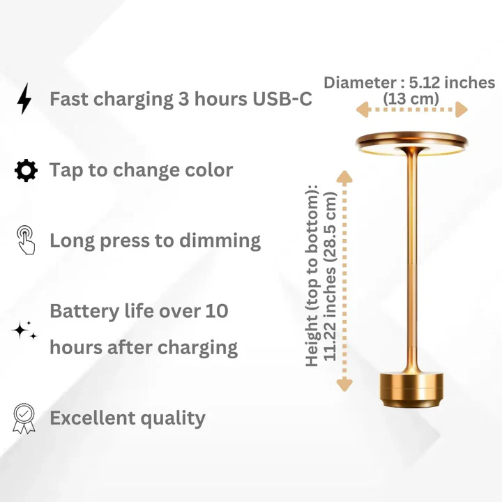 Rechargeable Waterproof Dimmable Thread Lamp
