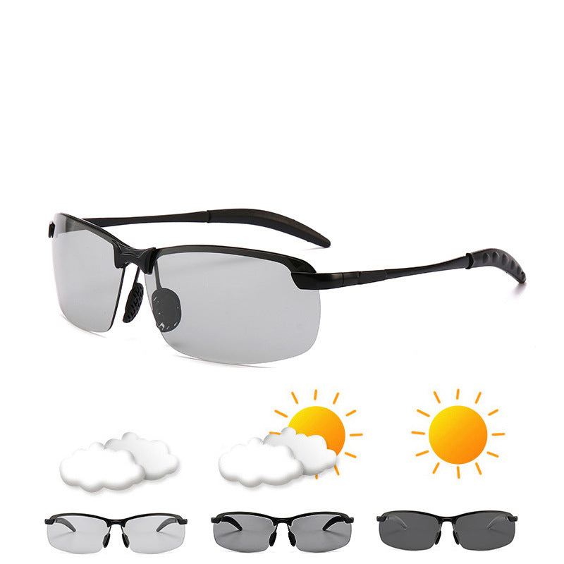 Men's sporty sunglasses with polarized lenses and flexible frame Kalsten