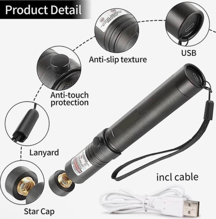 Rechargeable Green Laser Pointer Pen