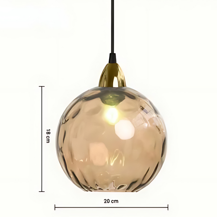 Elegant Glass Sphere Pendant Lamp for Luxury Interiors Kalsten