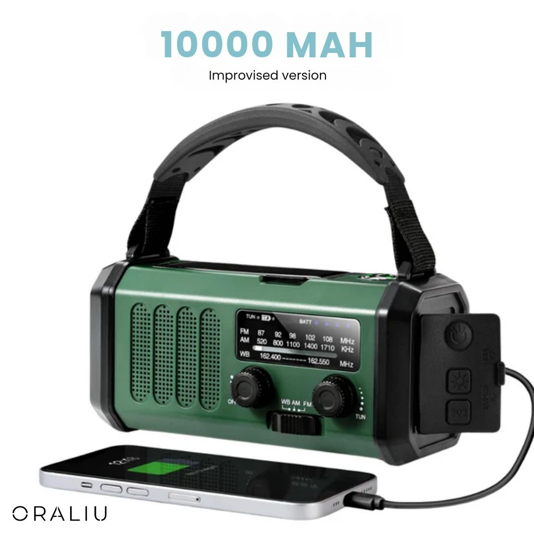 Solar Emergency Radio with Power Bank