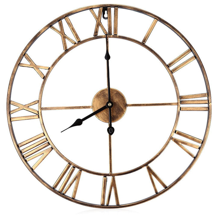 Kalsten | Roman Letters Large Silent Wall Clock 16 Inch Iron