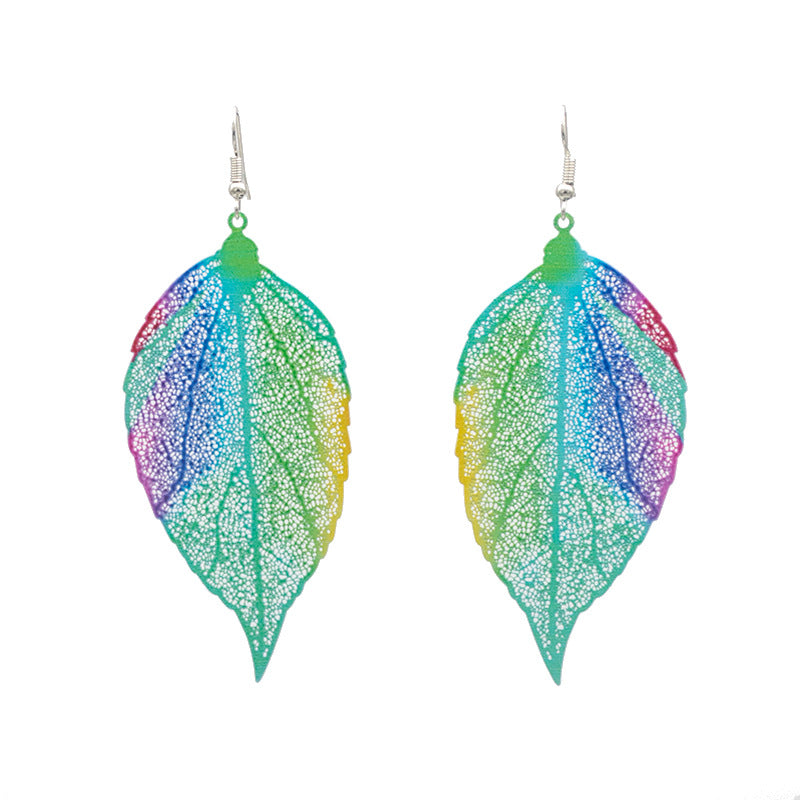 Artistic Leaf-Inspired Dangle Earrings Kalsten