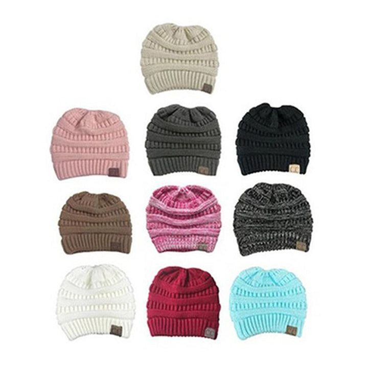 Knit Ponytail Beanie | Kalsten